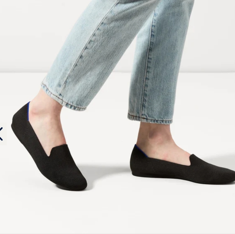 Rothy's black knit loafer size 11.5